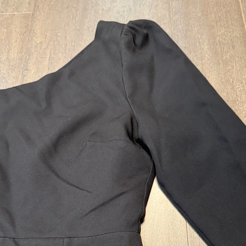 Lulu's All is Well Black One-Shoulder Long Sleeve Bodycon Dress - Picture 4 of 7